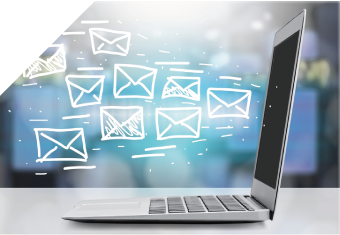 メールでワークフローのイメージ