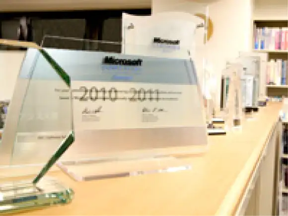 マイクロソフトに表彰されたソフトウェアイメージ